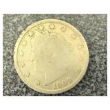 6 V Nickles & 1943 Mercury Dime 6 V Nickles & 1943 Mercury Dime