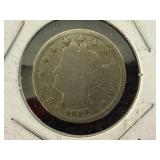 6 V Nickles & 1943 Mercury Dime 6 V Nickles & 1943 Mercury Dime