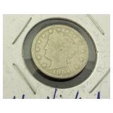 6 V Nickles & 1943 Mercury Dime 6 V Nickles & 1943 Mercury Dime