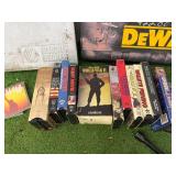 VCR Tapes, Empty Tool Cases & Tire Iron VCR Tapes, Empty Tool Cases & Tire Iron