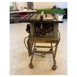 Delta 10" Table Saw on Rolling Steel Cart Delta 10" Table Saw on Rolling Steel Cart