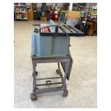 Delta 10" Table Saw on Rolling Steel Cart Delta 10" Table Saw on Rolling Steel Cart