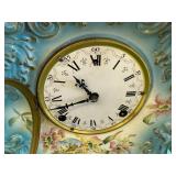 Antique Porcelain Mantel Clock Antique Porcelain Mantel Clock