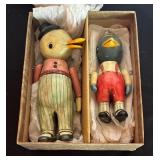 Frozen Charlottes Mr. Harvey and Little Pete Figurines