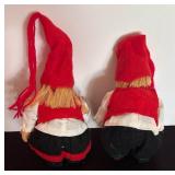 Two Scandinavian Christmas Gnomes / Nisse Dolls / Tomte Dolls