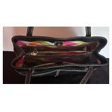 Grand Street Gabriel Black Leather Handbag by Kate Spade