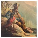 "The Receding Race: The Last of the Indians" Unframed Chromo-Lithograph Print by F.A. Chapman