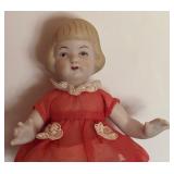 Vintage Bisque Porcelain Doll