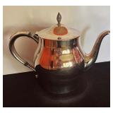 Elegant Silver Plated Coffee and Tea Service including Platter, Coffee Pot, Teapot, Sugar Dish and Creamer Pitcher