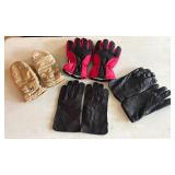 Four Pairs of Gloves and Mittens