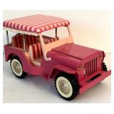 Vintage Tonka Toys 1962 Tonka Surry Pink Jeep with Canopy