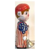T.K. Toys News-Boy Clockwork Tin Wind Up Toy  &  Fossil Elephant Drummer