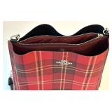 Coach 1941 Shoulder Bag / Coach Mollie Bucket Bag with Tartan Print
