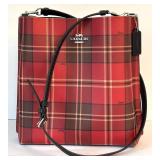 Coach 1941 Shoulder Bag / Coach Mollie Bucket Bag with Tartan Print