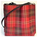 Coach 1941 Shoulder Bag / Coach Mollie Bucket Bag with Tartan Print