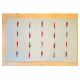 Vintage Blanket / Rug Chimayo or Mexican Origin Thunderbird Motifs
