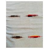 Vintage Blanket / Rug Chimayo or Mexican Origin Thunderbird Motifs