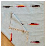 Vintage Blanket / Rug Chimayo or Mexican Origin Thunderbird Motifs