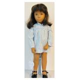 1969 Rare Vintage Sasha Side-Part Brunette Doll with Original Dress / "Sasha Brunette Part Party"