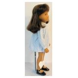 1969 Rare Vintage Sasha Side-Part Brunette Doll with Original Dress / "Sasha Brunette Part Party"