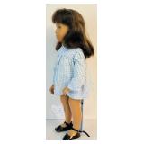 1969 Rare Vintage Sasha Side-Part Brunette Doll with Original Dress / "Sasha Brunette Part Party"
