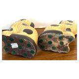 Vintage Ceramic Pair of Staffordshire Style Dog Figurines / Pair of 8 Inch Vintage Style Ceramic Spaniel Dog Figurines