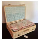 American Girl Bitty Baby Doll Suitcase and Basket