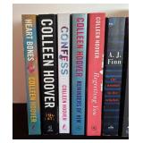 Books by Colleen Hoover, AJ Finn and Jennifer Robson