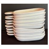 Nine Vintage Corning Ware Grab It Snack Sandwich Plates