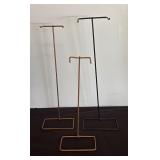 Six Metal Vintage Barbie Stands