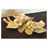 Exquisite Porcelain Floral Decor by Golden Crown and More