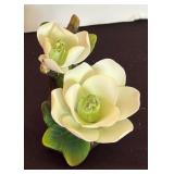 Exquisite Porcelain Floral Decor by Golden Crown and More