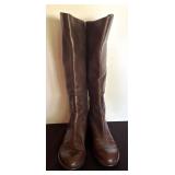 Brown Leather Franco Sarto Size 10 Boots