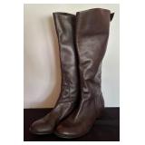 Brown Leather Franco Sarto Size 10 Boots