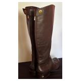 Brown Leather Franco Sarto Size 10 Boots