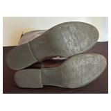 Brown Leather Franco Sarto Size 10 Boots