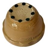 Grouping of Vintage Pottery Mixing Bowls and Faux Fruit