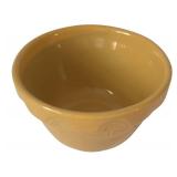 Grouping of Vintage Pottery Mixing Bowls and Faux Fruit