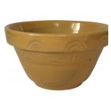 Grouping of Vintage Pottery Mixing Bowls and Faux Fruit