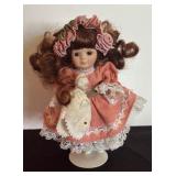 Mini Hilda Doll by Phyllis Parking with Dress Pattern by Shirley Augustin