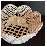 Romania White Bone China Lace Bowl with Floral Accents