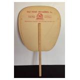 Vintage Dionne Quintuplets Advertising Fan for Old Home Creameries