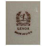 Elegant Retired Lenox Chip (Vegetable, shrimp) & Dip Bowl Gold Trim