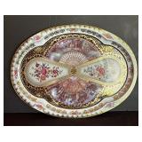 Vintage Daher Decorated Wear Oval Tin Platter