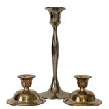 Vintage Style Metal Candlesticks