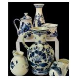 Beautiful Vintage Deft Pitcher Tea Pots, Vase and More