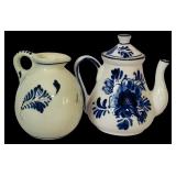 Beautiful Vintage Deft Pitcher Tea Pots, Vase and More