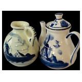 Beautiful Vintage Deft Pitcher Tea Pots, Vase and More
