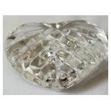 Lovely Crystal and Glass including Decanter, Petit Candle Holders, Bell (Germany), Heart and More