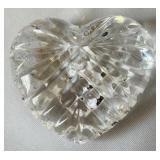 Lovely Crystal and Glass including Decanter, Petit Candle Holders, Bell (Germany), Heart and More